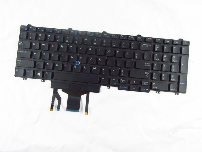 Notebooki.lv: Dell Latitude E5550, 5580, 5590, Precision 3510, 3520 US Backlight Keyboard 0383D7